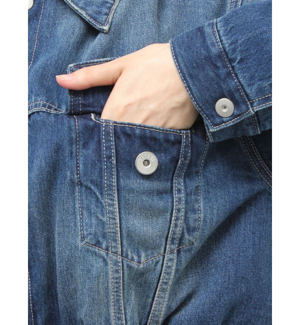 GYDA「reversible chain Symmetry GYDAショートデニムGジャン」|ブルゾン・スタジャン|