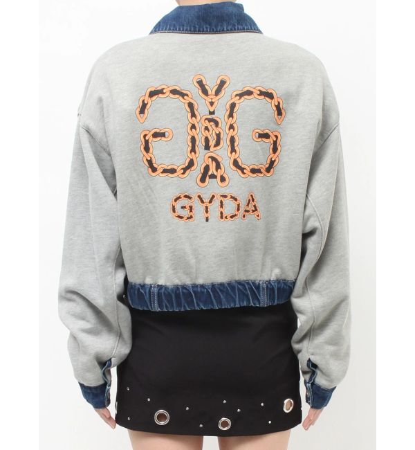 GYDA「reversible chain Symmetry GYDAショートデニムGジャン」|ブルゾン・スタジャン|