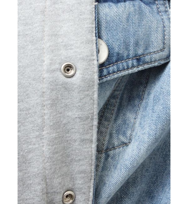 GYDA「reversible chain Symmetry GYDAショートデニムGジャン」|ブルゾン・スタジャン|