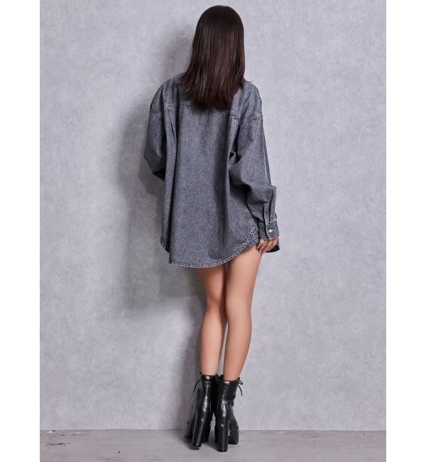 GYDA「CROSS POINTケミカルデニムシャツ」|シャツ・ブラウス|