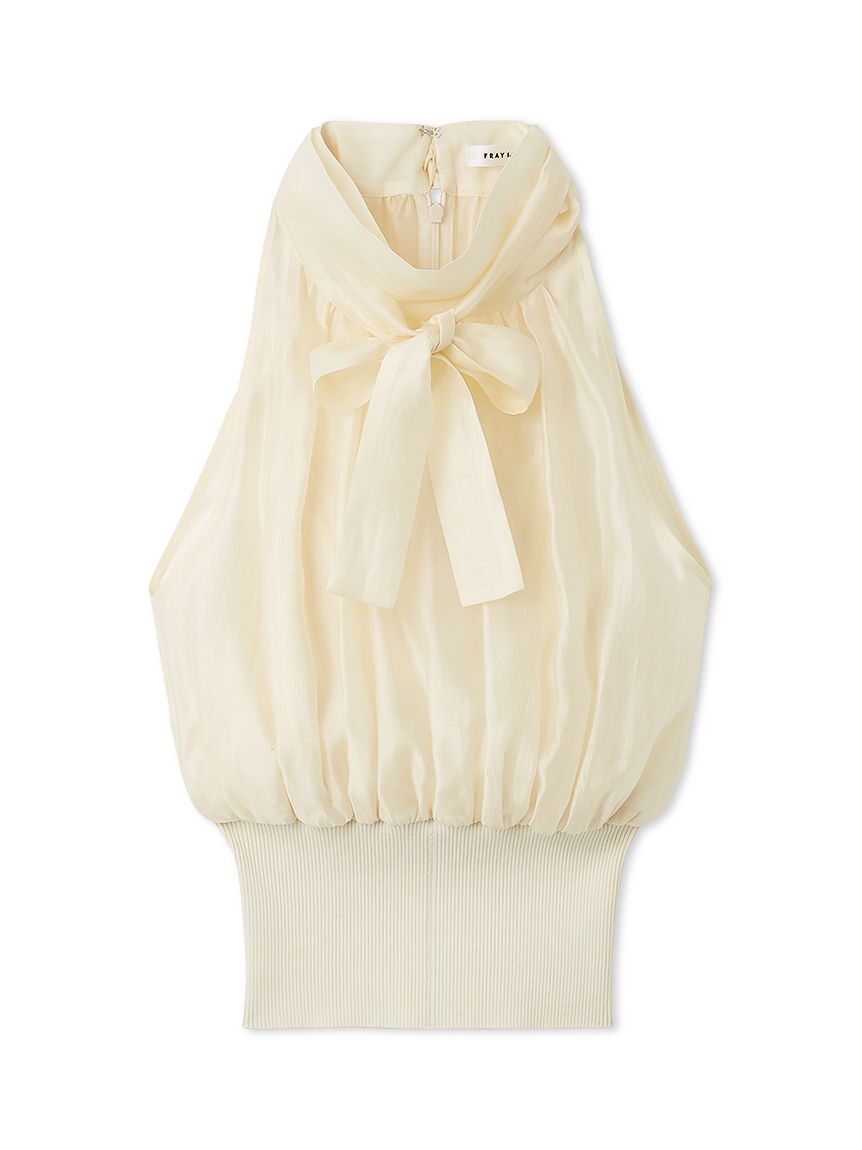 FRAY I.D「ウエストリブホルターネックトップス」|Tシャツ・カットソー|