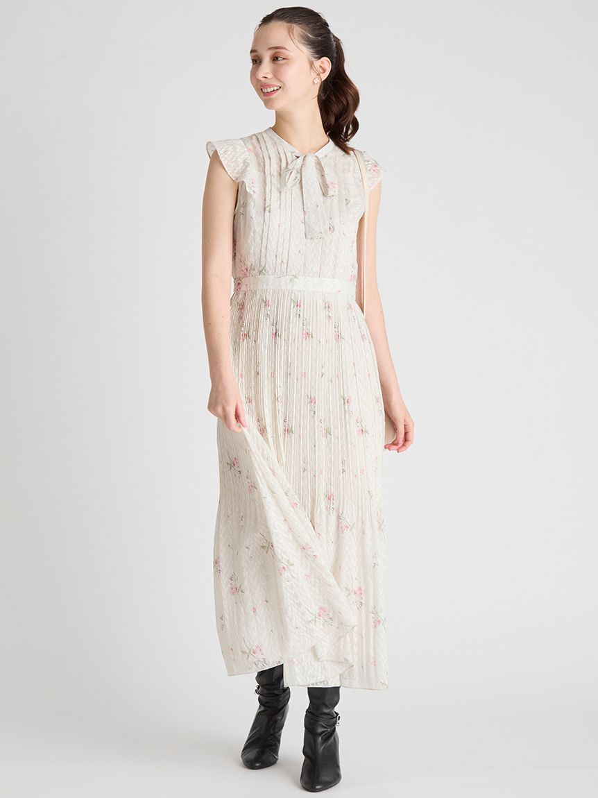 CELFORD「【CELFORD&times;P.J. REDOUTEコラボ】 Rosaボウタイワンピース」|ワンピース|