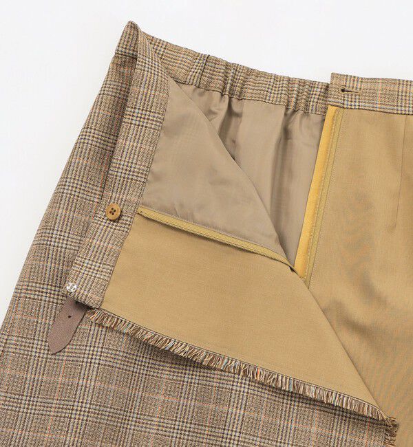 MACKINTOSH PHILOSOPHY「バスケットチェックサイドベルトスカート」|スカート|