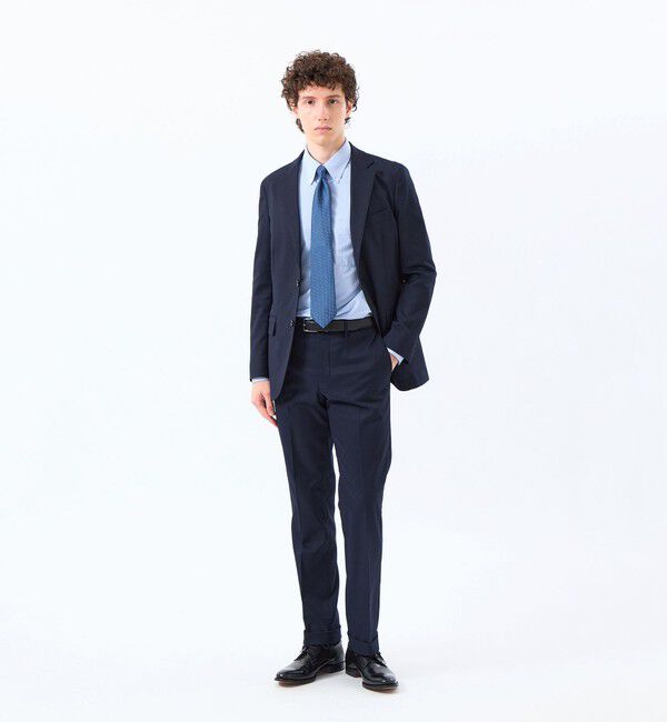 MACKINTOSH PHILOSOPHY「トロッター トラウザーズ #000（ナンバーゼロ）バーズアイストレッチ リサイクル」|スラックス|