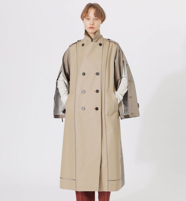  「ブロッキングトレンチコート」|トレンチコート|