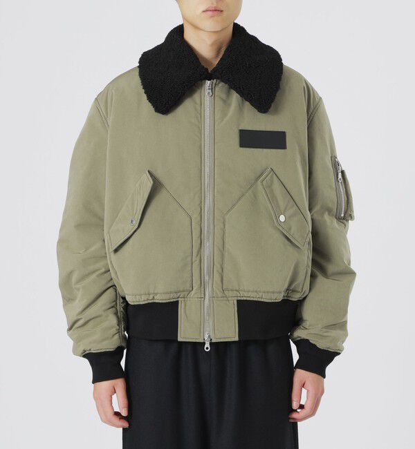  「ボアカラーフライトブルゾン」|ブルゾン・スタジャン|