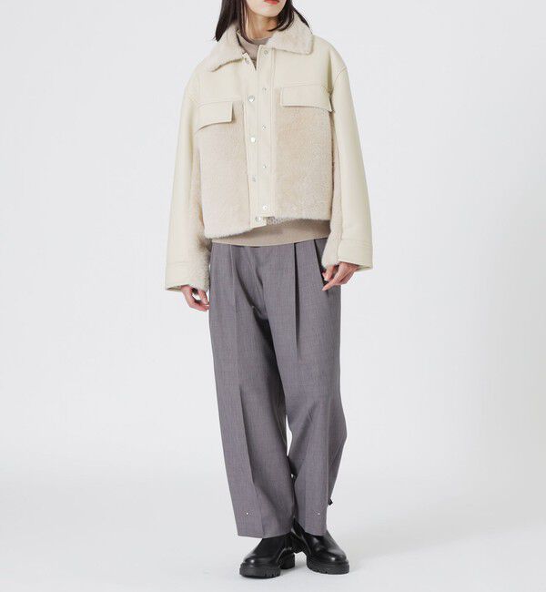  「ファーコンビワークブルゾン」|ブルゾン・スタジャン|