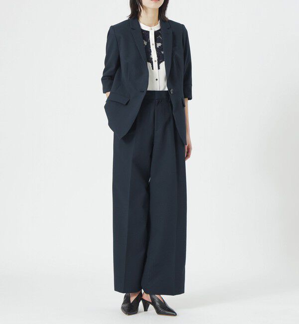  「ウォッシャブルサッカー2タックパンツ」|その他|