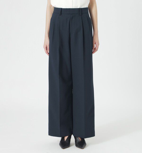  「ウォッシャブルサッカー2タックパンツ」|その他|