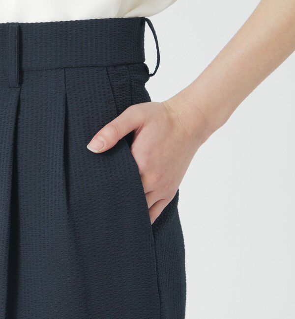  「ウォッシャブルサッカー2タックパンツ」|その他|