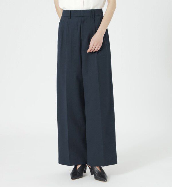  「ウォッシャブルサッカー2タックパンツ」|その他|