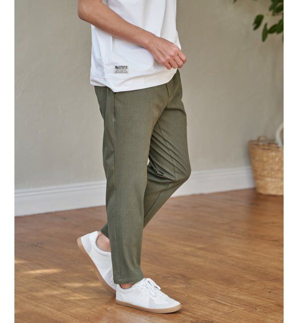 ikka「【雑誌MonoMax5月号掲載】GOKU楽パンツ EASY STRETCH 冷感アンクル「小泉孝太郎さん着用モデル」」|スラックス|