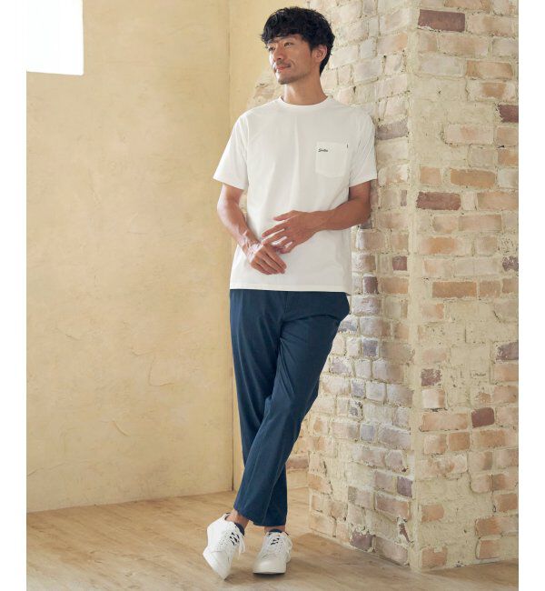 ikka「【雑誌MonoMax5月号掲載】GOKU楽パンツ EASY STRETCH 冷感アンクル「小泉孝太郎さん着用モデル」」|スラックス|