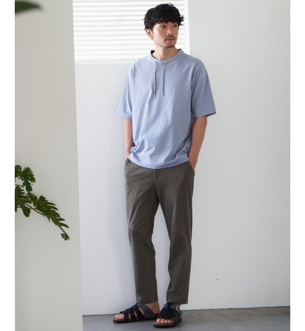 ikka「【雑誌MonoMax5月号掲載】GOKU楽パンツ EASY STRETCH 冷感アンクル「小泉孝太郎さん着用モデル」」|スラックス|