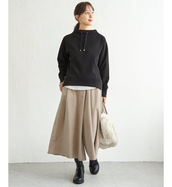 ikka「GOKU楽鹿の子ダンボールプルオーバー」|パーカー|