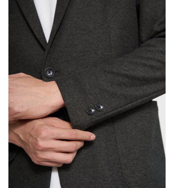 IKKA LOUNGE「【セットアップ対応】GOKU楽ワークウールライクジャケット」|テーラードジャケット|