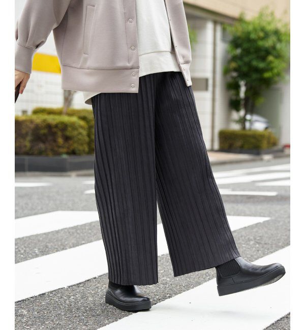 ikka「【親子コーデ】スエードライクプリーツワイドパンツ」|その他|