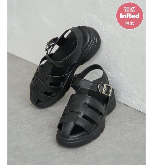 ikka「【雑誌InRed5月号掲載】グルカ厚底サンダル」|その他|
