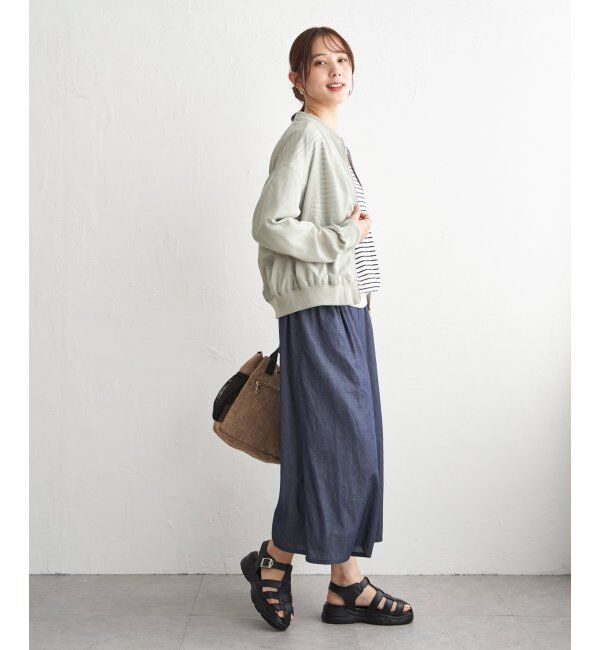 ikka「【雑誌InRed5月号掲載】シアーリブブルゾン」|ブルゾン・スタジャン|