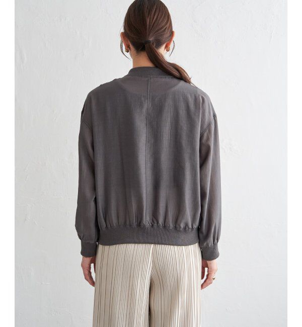 ikka「【雑誌InRed5月号掲載】シアーリブブルゾン」|ブルゾン・スタジャン|