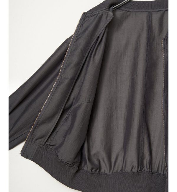 ikka「【雑誌InRed5月号掲載】シアーリブブルゾン」|ブルゾン・スタジャン|