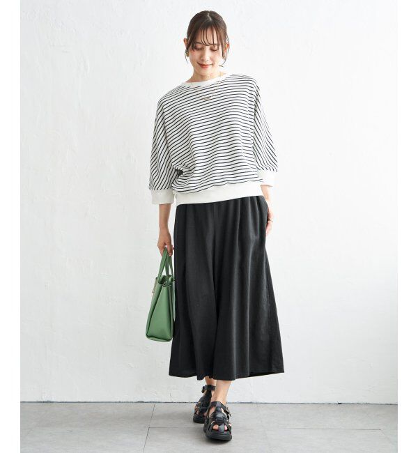 ikka「【雑誌InRed5月号掲載】タックフライスドルマンプルオーバー」|Tシャツ・カットソー|