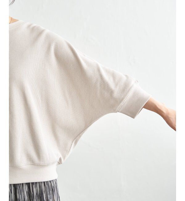 ikka「【雑誌InRed5月号掲載】タックフライスドルマンプルオーバー」|Tシャツ・カットソー|