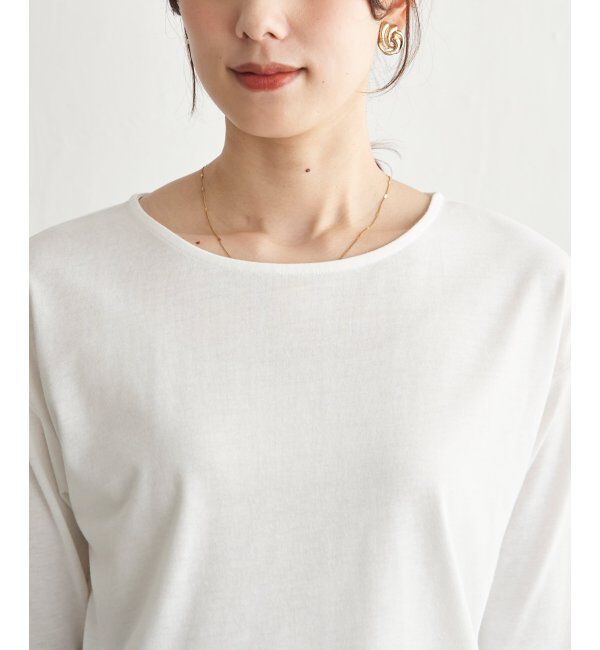 ikka「【雑誌InRed5月号掲載】シア－ロゴプリント 7分袖プルオーバーセット【2点セット】」|Tシャツ・カットソー|