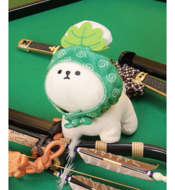 Lbc with Life「PLUFFY かぶりもの 柏餅」|クッション・クッションカバー|グリーン