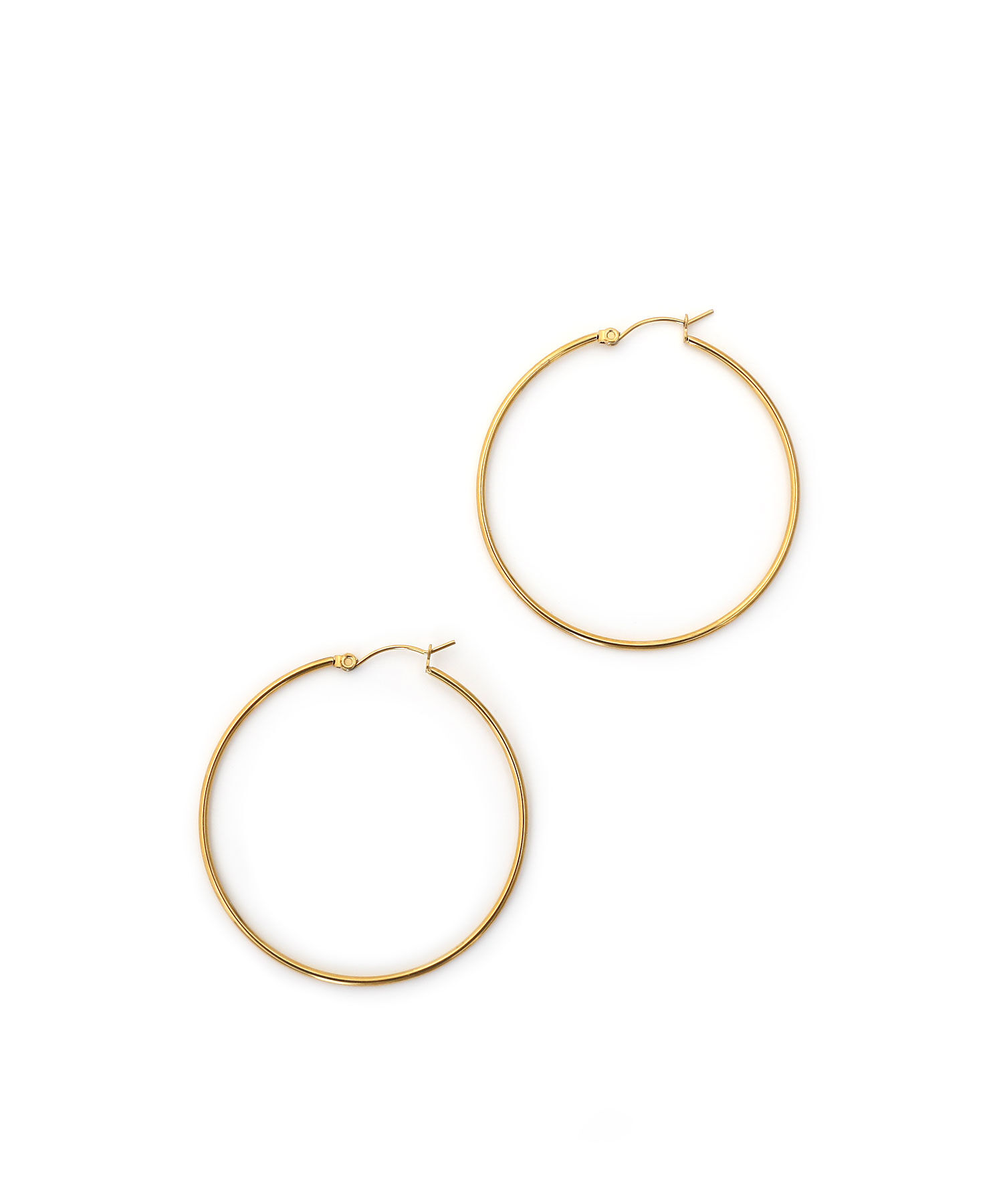  「[stainless]50mmスリムフープピアス〈金属アレルギー対応〉」|ピアス|