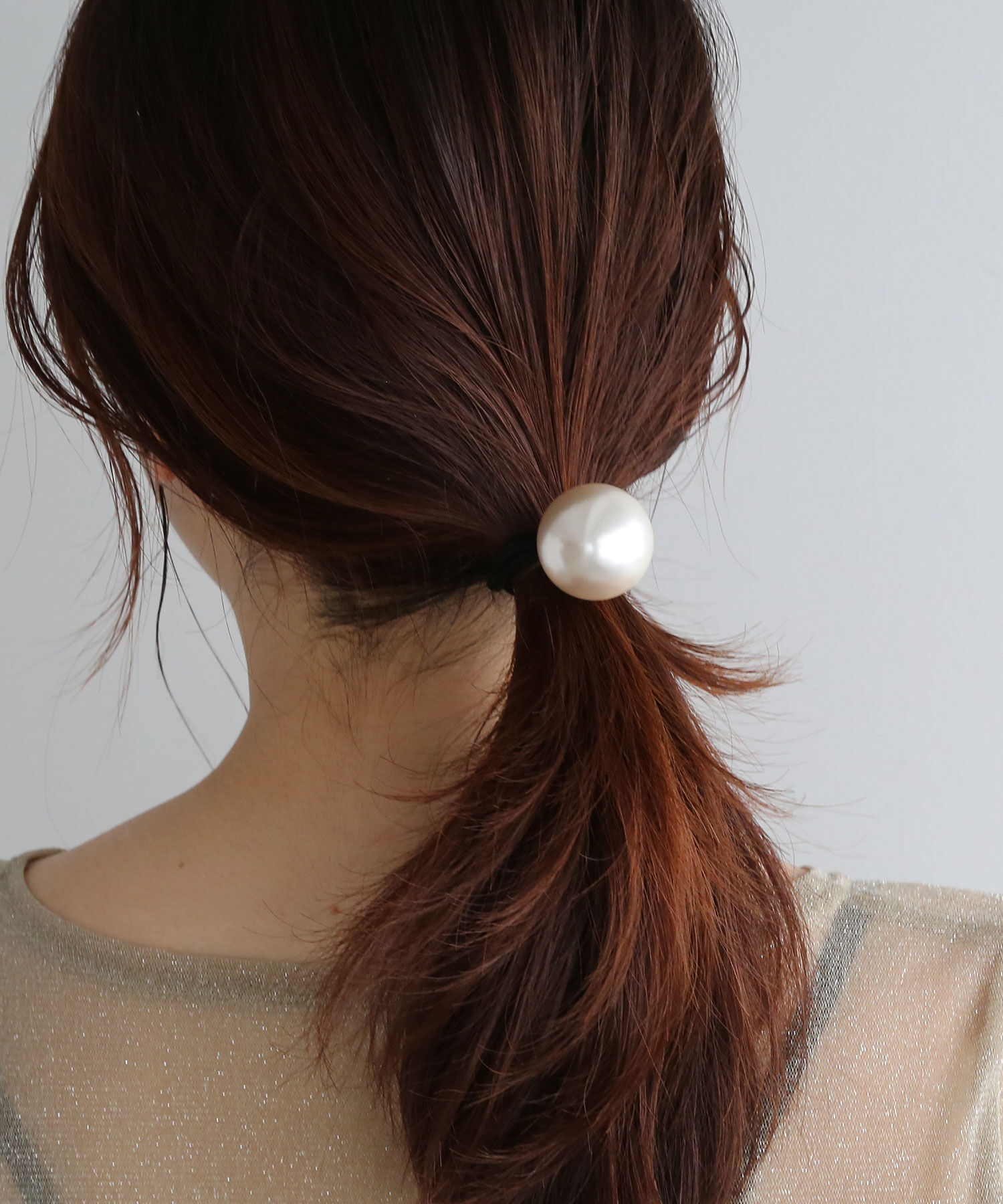 colleca la「ビッグパールヘアゴム」|ヘアゴム・シュシュ|ホワイト