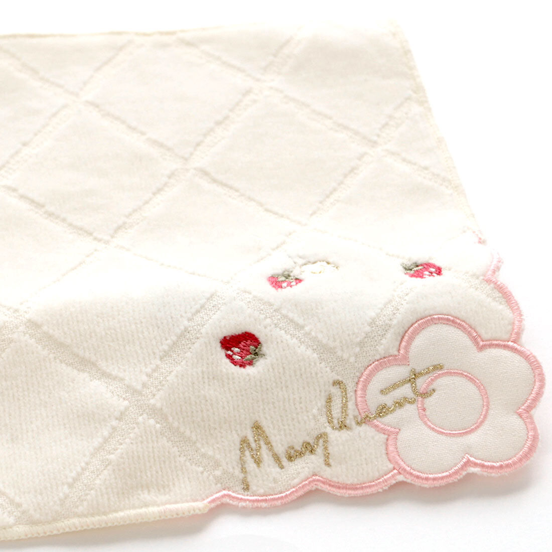  「MARY QUANT ミニタオルハンカチ＜イチゴスカラップ＞」|タオル|