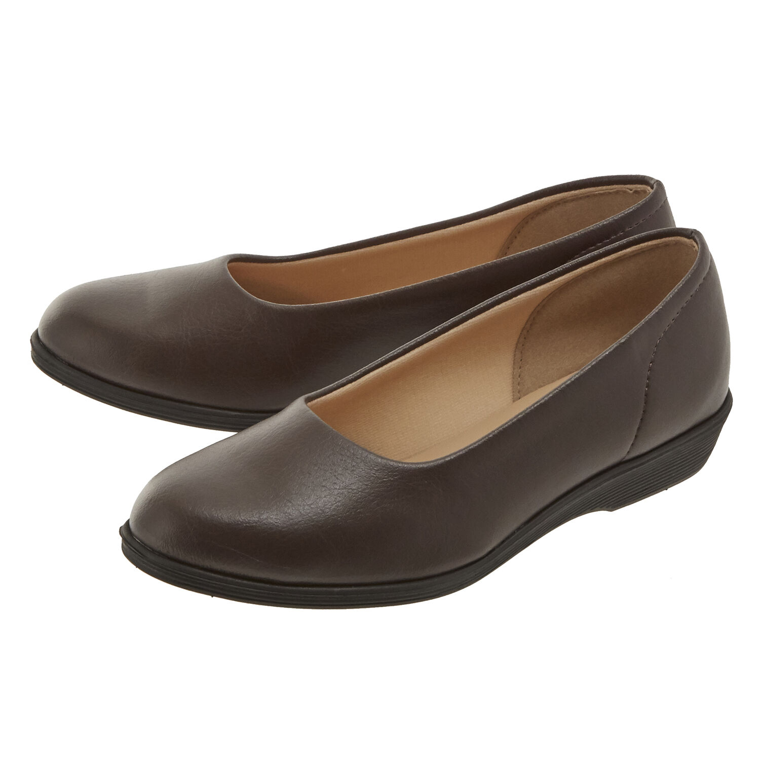 BACKYARD FAMILY「パンジー 靴 レディース 通販 パンプス 婦人靴 pansy 4060 ぺたんこ靴 痛くない」|パンプス|ブラウン1