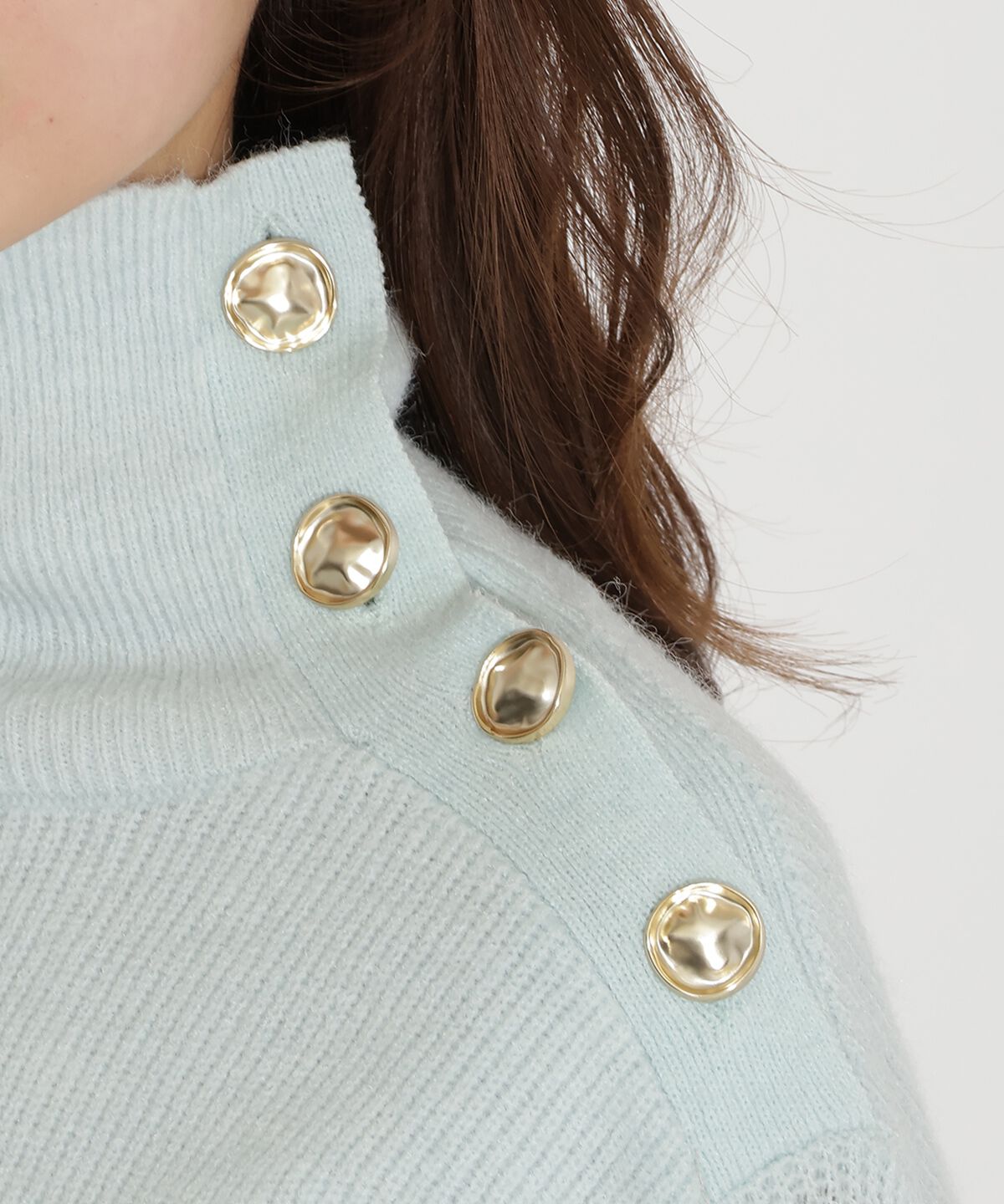 アンドクチュール「ショルダーボタンマルチウェイニットプルオーバー」|ニット・セーター|