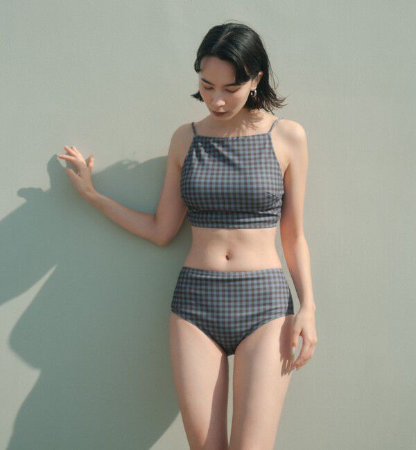 UNITED ARROWS green label relaxing「ハイネックビスチェ チェック柄 A スイムウェア / 水着」|スポーツ|COBALT