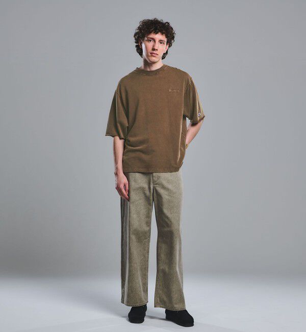 UNITED ARROWS green label relaxing「【別注】＜Champion＞フェード クルーネック 半袖 スウェット」|Tシャツ・カットソー|