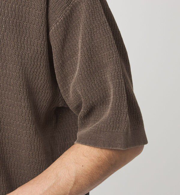 UNITED ARROWS green label relaxing「【別注】＜Healthknit＞ガーメントダイ ニット 半袖 ポロシャツ」|ポロシャツ|