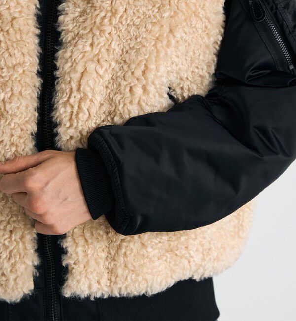 TOMORROWLAND BUYING WEAR「【別注】HYKE FAUX SHEARLING TYPE MA-1JACKET」|ブルゾン・スタジャン|