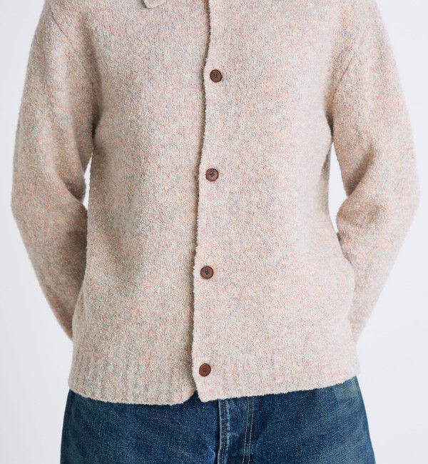 Edition「ブークレーニット ポロカーディガン」|ニット・セーター|