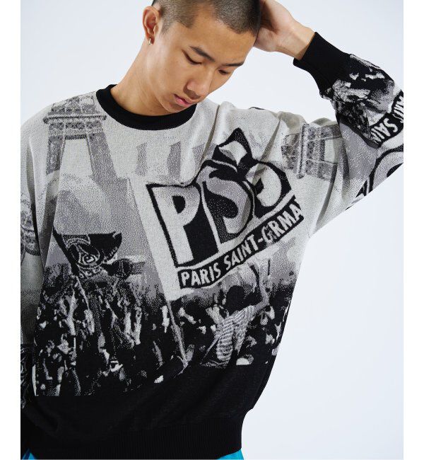 Paris Saint-Germain「【Paris Saint-Germain / パリ・サン＝ジェルマン】 JP Photograph JQ KNIT」|ニット・セーター|