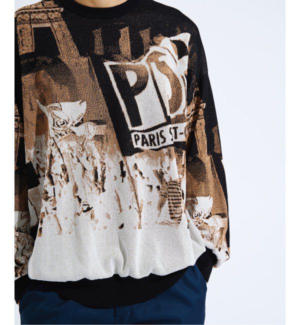 Paris Saint-Germain「【Paris Saint-Germain / パリ・サン＝ジェルマン】 JP Photograph JQ KNIT」|ニット・セーター|