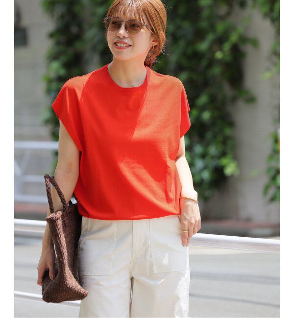 JOURNAL STANDARD relume「《追加3》接触冷感 / ウォッシャブルクールプルオーバー」|ニット・セーター|レッド