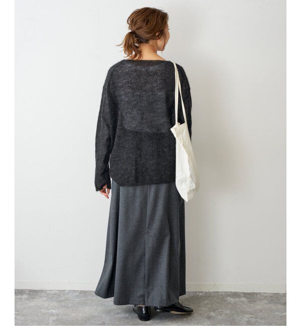 Spick and Span「《WEB限定カラー有り / 追加》ルーズモヘヤMIXボートネックニット」|ニット・セーター|