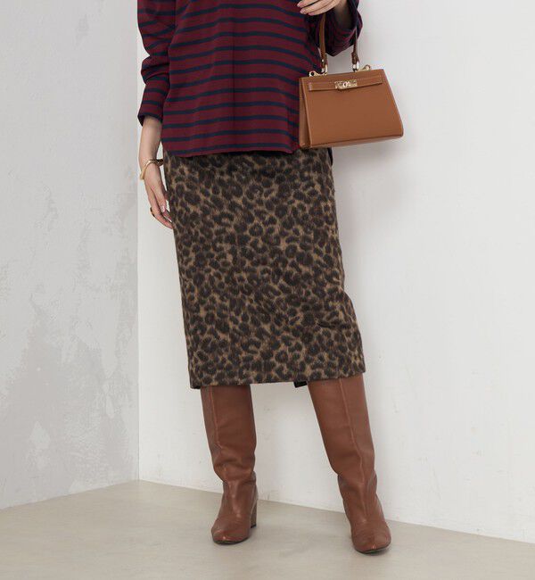 Rie Miller「ひょう柄タイトスカート」|タイト|