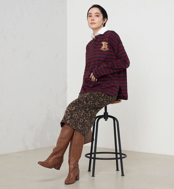 Rie Miller「ひょう柄タイトスカート」|タイト|