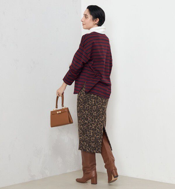 Rie Miller「ひょう柄タイトスカート」|タイト|