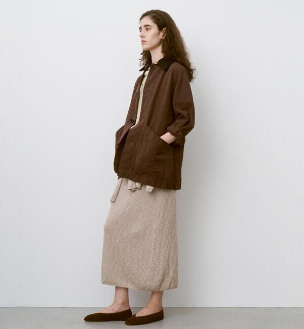 UNFIL「UNFIL | ガーメントダイ カバーオールジャケット WOMEN」|テーラードジャケット|