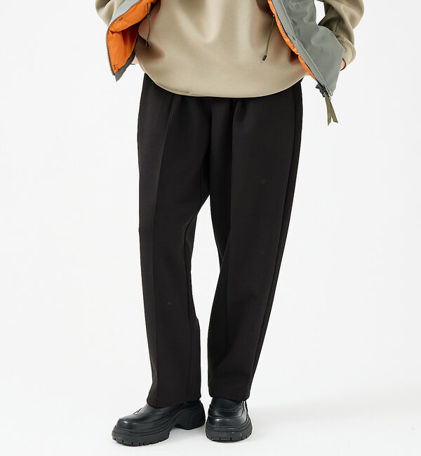 ABAHOUSE「【FORTUNA/フォルトゥナ】ECOTECアクティブスラックス/ダンボールニッ」|スラックス|ブラック