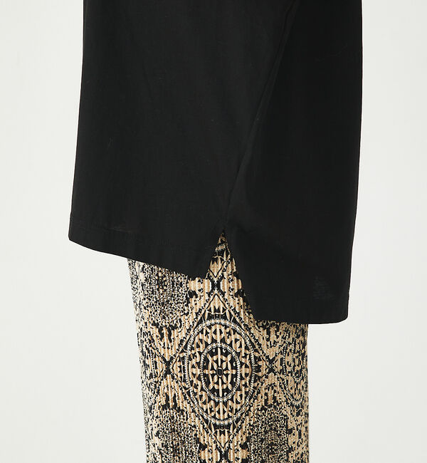 abahouse mavie「シルケットダブルVネックフレンチプルオーバー」|Tシャツ・カットソー|