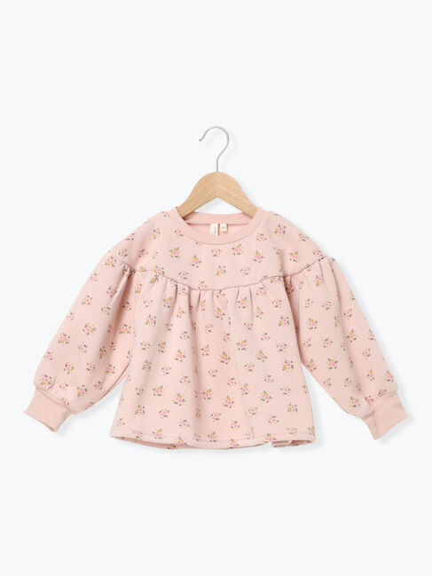 Samansa Mos2 Lagom「花柄裏起毛トレーナー」|Tシャツ・カットソー|